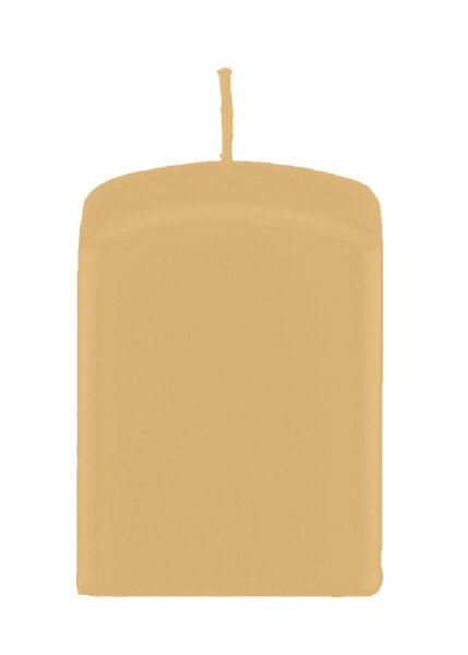 Quaderkerzen Beige