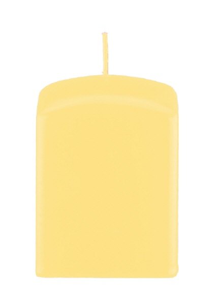 Quaderkerzen Grapefruit Gelb