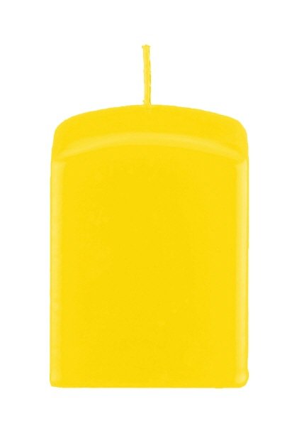 Quaderkerzen Zitrone Gelb