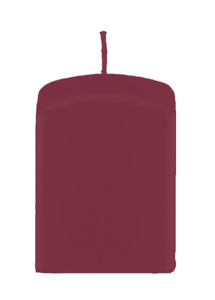 Quaderkerzen Bordeaux