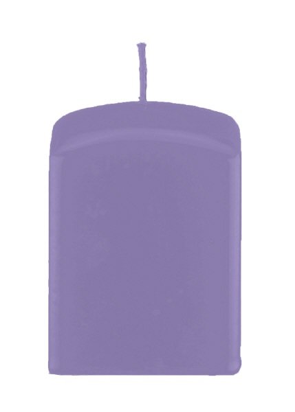 Quaderkerzen Lavendel-Lilac