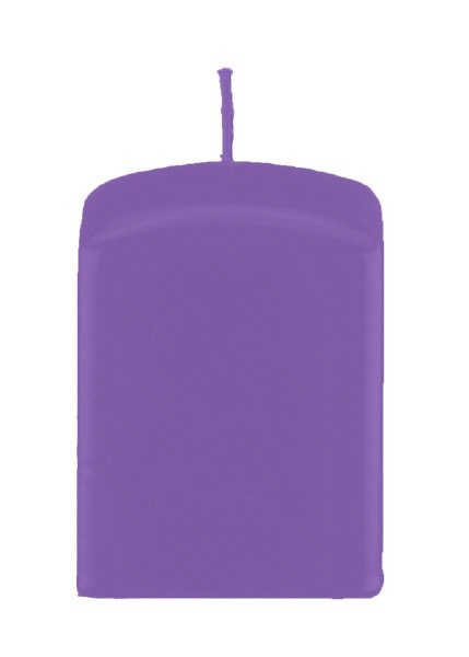 Quaderkerzen Lila
