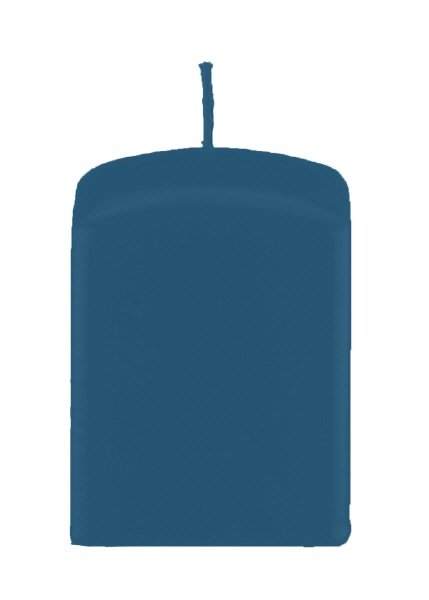 Quaderkerzen Petrol Blau