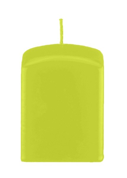 Quaderkerzen Lime Grün