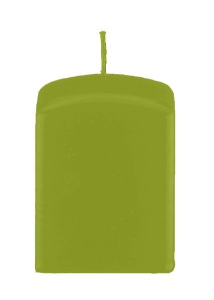 Quaderkerzen Limonegrün