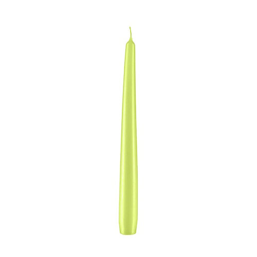 Konische Spitzkerzen Lime Grün