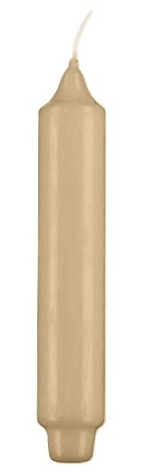 Stabkerzen mit Zapfenfuß Beige