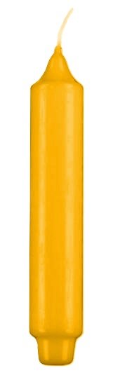 Stabkerzen mit Zapfenfuß Mais Gelb/Orange