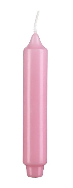 Stabkerzen mit Zapfenfuß Rosa