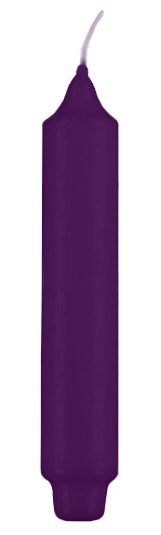 Stabkerzen mit Zapfenfuß Violett