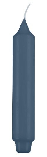 Stabkerzen mit Zapfenfuß Pacific Blau Grau