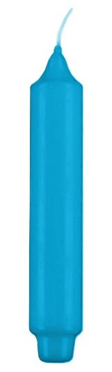 Stabkerzen mit Zapfenfuß Ocean Blau