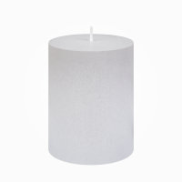 Scandic-Design Stumpenkerzen durchgefärbt Hell-Grau