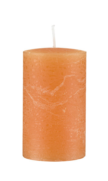Kerzen Rustik Stumpen Orange