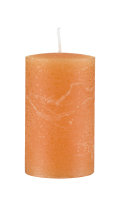 Kerzen Rustik Stumpen Orange