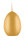 Eierkerzen Metallic Gold