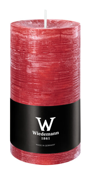 Marble Rustik Kerzen Rubin Rot