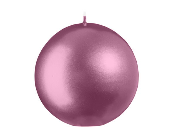 Kugelkerzen Orchidee Matt mit Metalleffekt