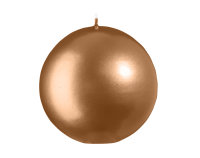 Kugelkerzen Sand Matt mit Metalleffekt