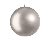 Kugelkerzen Stein Matt mit Metalleffekt