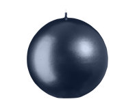 Kugelkerzen Blueberry Matt mit Metalleffekt