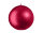 Kugelkerzen Weihnachtsrot mit Metalleffekt