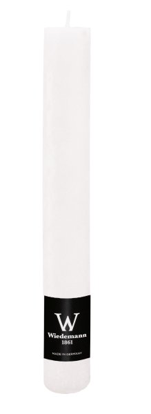 Durchgefärbte Rustik Stabkerze Weiß 200 x Ø 35 mm, 1 Stück