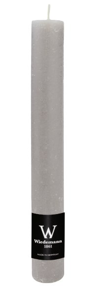 Durchgefärbte Rustik Stabkerze Betongrau 200 x Ø 35 mm, 1 Stück
