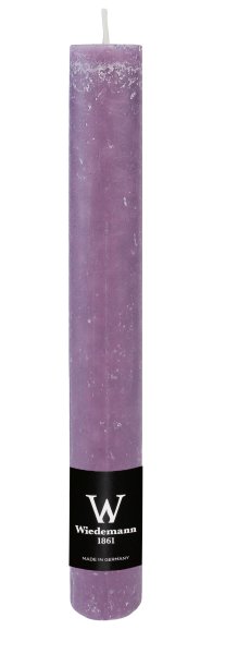 Durchgefärbte Rustik Stabkerze Mauve 200 x Ø 35 mm, 1 Stück
