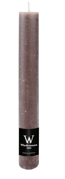 Durchgefärbte Rustik Stabkerze Schlamm 250 x Ø 35 mm, 1 Stück