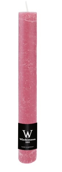 Durchgefärbte Rustik Stabkerze Altrosa 250 x Ø 35 mm, 1 Stück