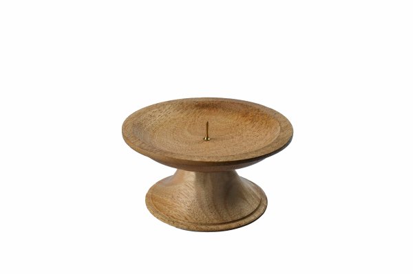Klassischer Kerzenleuchter aus Holz für Kerzen Ø 50 - 60 mm