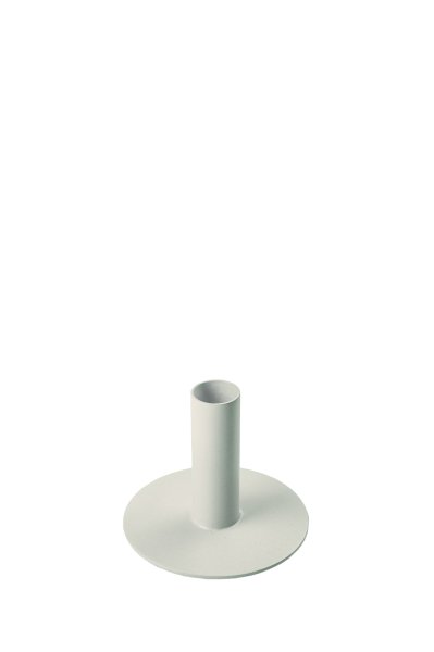 Kerzenleuchter Creme-Grau Höhe 80 mm für Stabkerzen Ø 20 mm