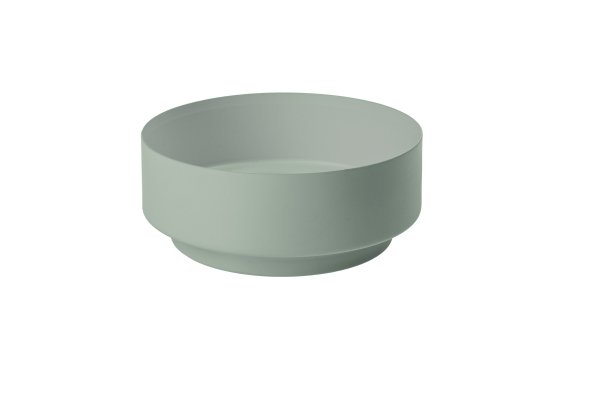 Kerzenhalter Metall Creme-Grau für Stumpenkerzen Ø 70 mm