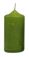 Frühlingskerze "Rabbit" Limonegrün...