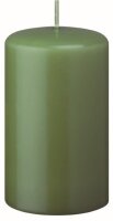 Stumpenkerzen (Flachkopf) Grün 80 x Ø 100 mm,...