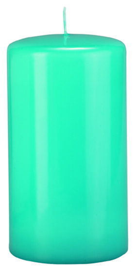 Stumpenkerzen (Flachkopf) Ocean Blau 150 x Ø 90 mm, 2 Stück