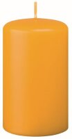 Stumpenkerzen (Flachkopf) Mais Gelb/Orange 200 x Ø...
