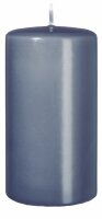 Stumpenkerzen (Flachkopf) Pacific Blau Grau 200 x...