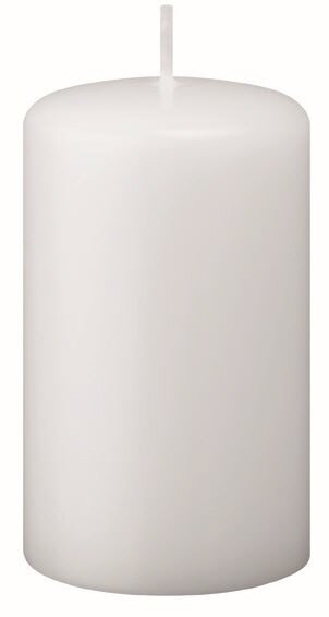 Stumpenkerzen (Flachkopf) Weiß 250 x Ø 90 mm, 6 Stück