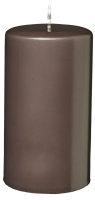 Stumpenkerzen (Flachkopf) Mocca 150 x Ø 100 mm, 4...