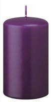 Stumpenkerzen (Flachkopf) Violett 200 x Ø 40 mm, 4...