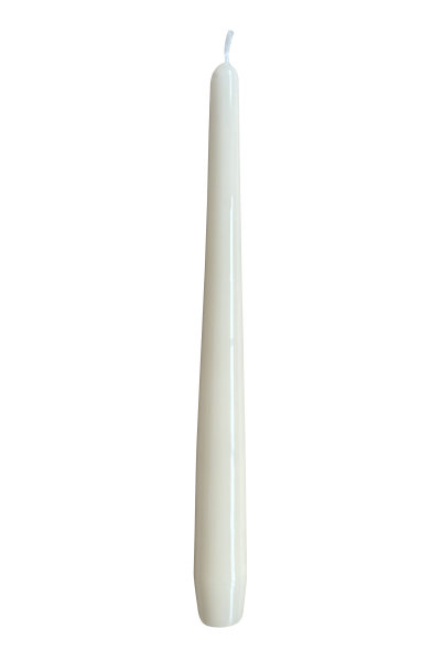 Gelackte Spitzkerzen Vanilla Bisquit 240 x Ø 23 mm, 12 Stück