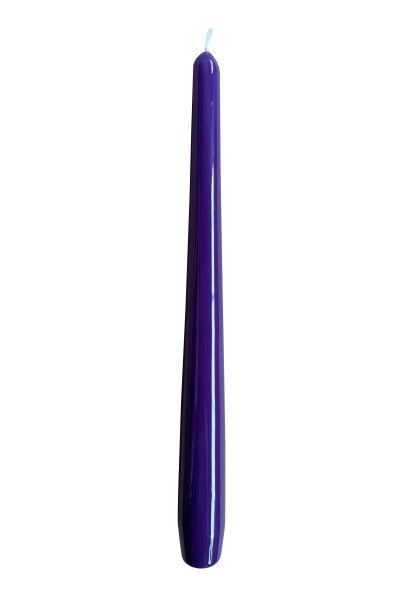 Gelackte Spitzkerzen Violett 240 x Ø 23 mm, 12 Stück