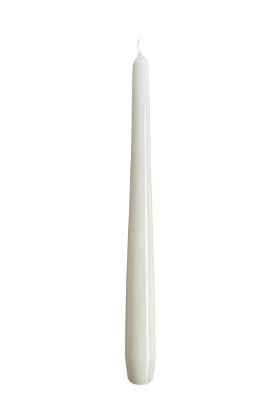 Gelackte Spitzkerzen Champagner 290 x Ø 23 mm, 12 Stück