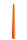 Gelackte Spitzkerzen Mandarin Orange 290 x Ø 23 mm, 12 Stück