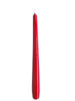 Gelackte Spitzkerzen Rot 290 x Ø 23 mm, 12 Stück