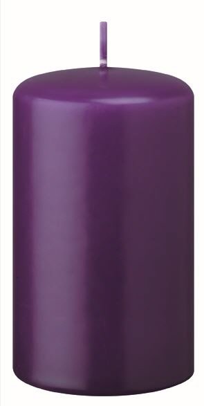 Stumpenkerzen (Flachkopf) Violett 60 x Ø 50 mm, 16 Stück