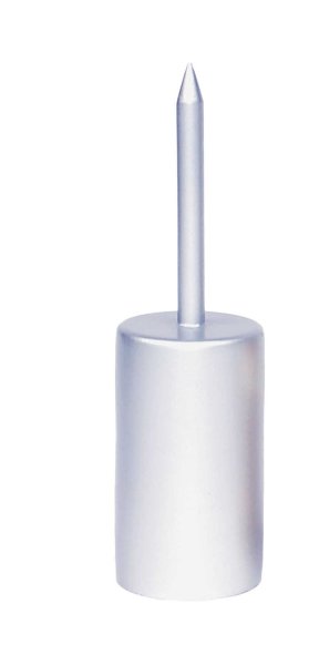 Kerzenstecker Metall für Stabkerzen 35mm Silber 130 x Ø 37mm
