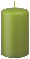 Stumpenkerzen (Flachkopf) Limonegrün 60 x Ø...